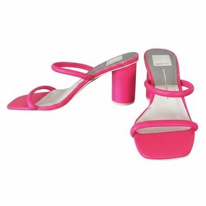 Dolce Vita Neon Pink Heeled Sandals. Size 7.5